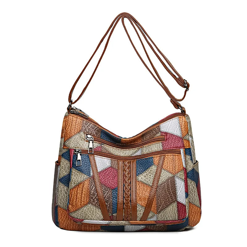 SARAH | Patchwork Shoulder Bag