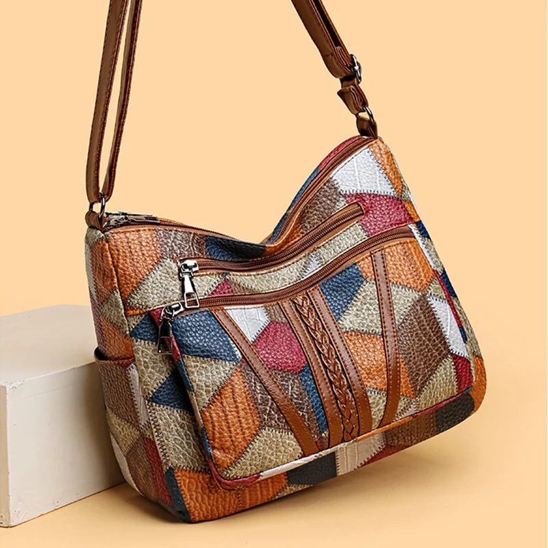 SARAH | Patchwork Shoulder Bag