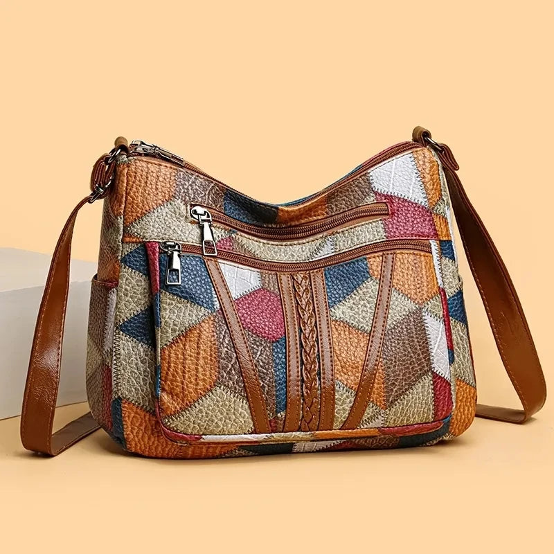 SARAH | Patchwork Shoulder Bag